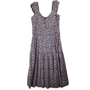 Old Navy Floral Midi Dress - Blue and Pink